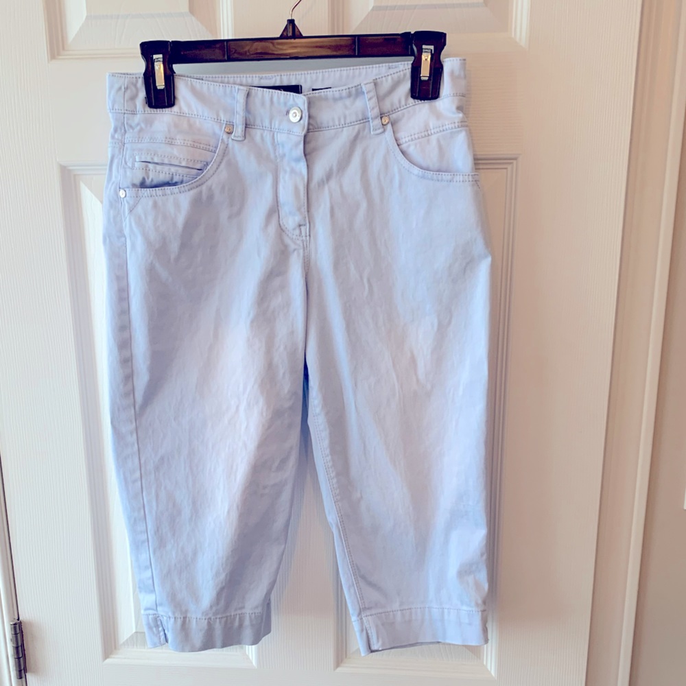 Olsen Lisa cropped blue pant size 4